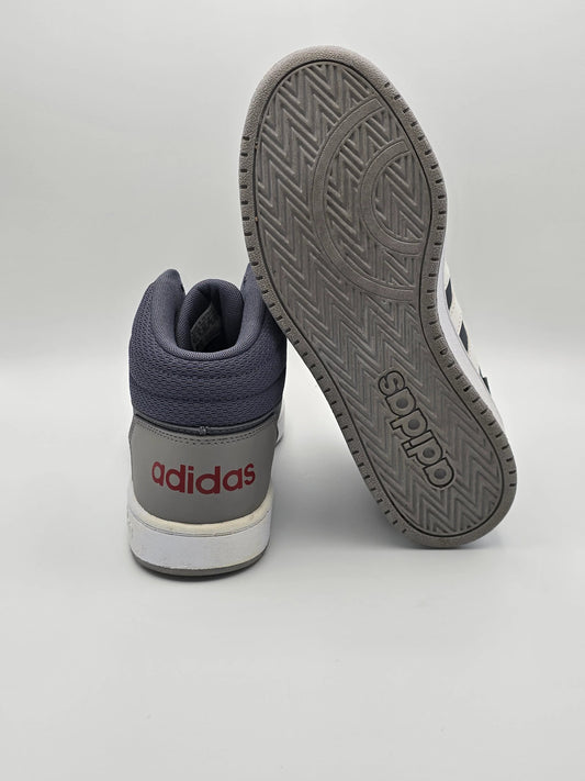 Adidas Sneaker grau-weiß, bequemer Freizeitschuh mit Branding, moderner Streetstyle