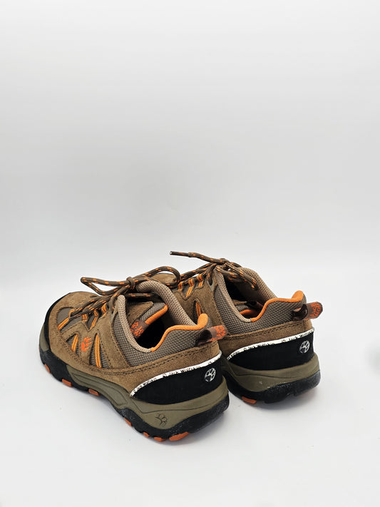 Jack Wolfskin Outdoor Schuhe Braun/Orange – Kinder Wanderschuhe (Gr. 33)