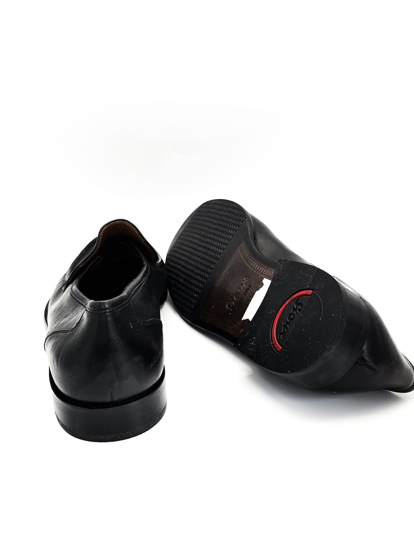 SIOUX Herren Slipper Schwarz Leder (Größe 45)