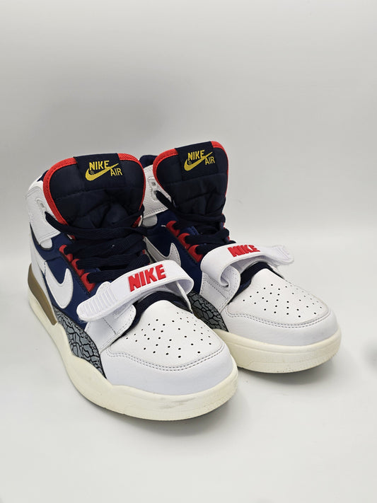 Nike Air Sneaker Weiß Blau Rot – Herren High Top Schuhe (Gr. 42)