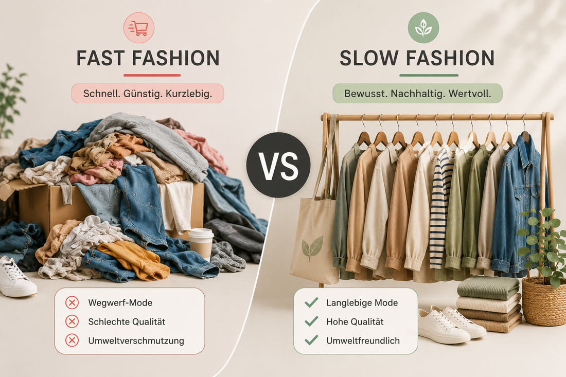 Fast Fashion vs. nachhaltige Mode – die wichtigsten Unterschiede