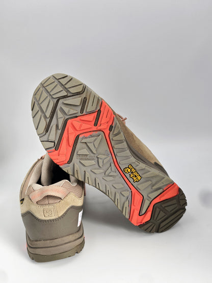 Jack Wolfskin Outdoor Schuhe Beige Damen – Wanderschuhe Komfort (Gr. 38)