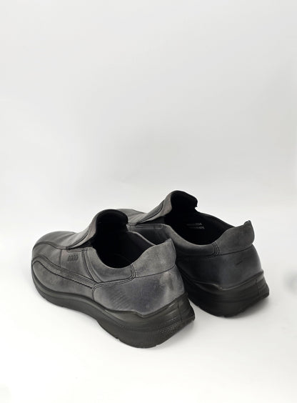 Ecco Damen Slipper Schwarz Leder – Komfort Halbschuhe (Gr. 40)