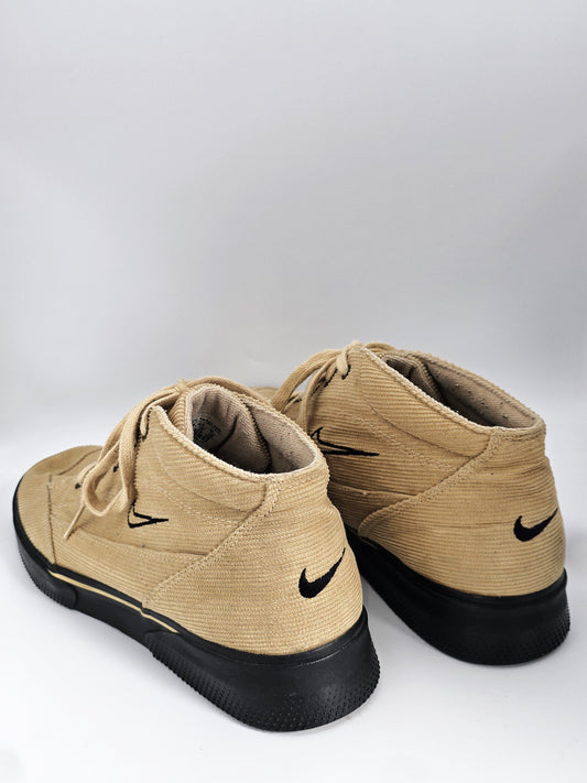 NIKE Herren Sneaker Mid Beige – Cord Schuhe Retro Style (Gr.44)