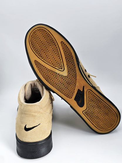 NIKE Herren Sneaker Mid Beige – Cord Schuhe Retro Style (Gr.44)