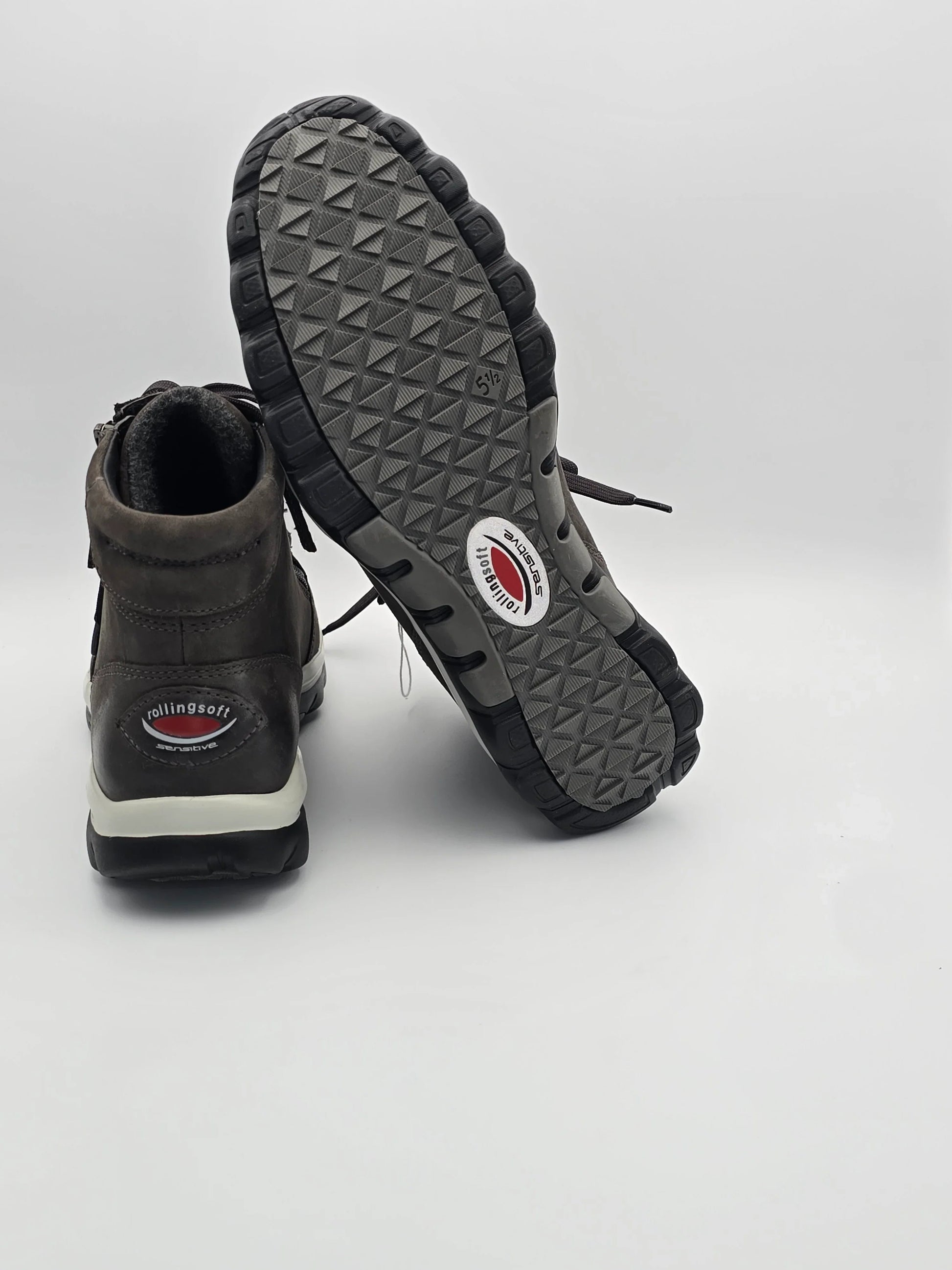 Damen Winterstiefel braun mit Profilsohle, komfortabel, nachhaltige Schuhe Mode
