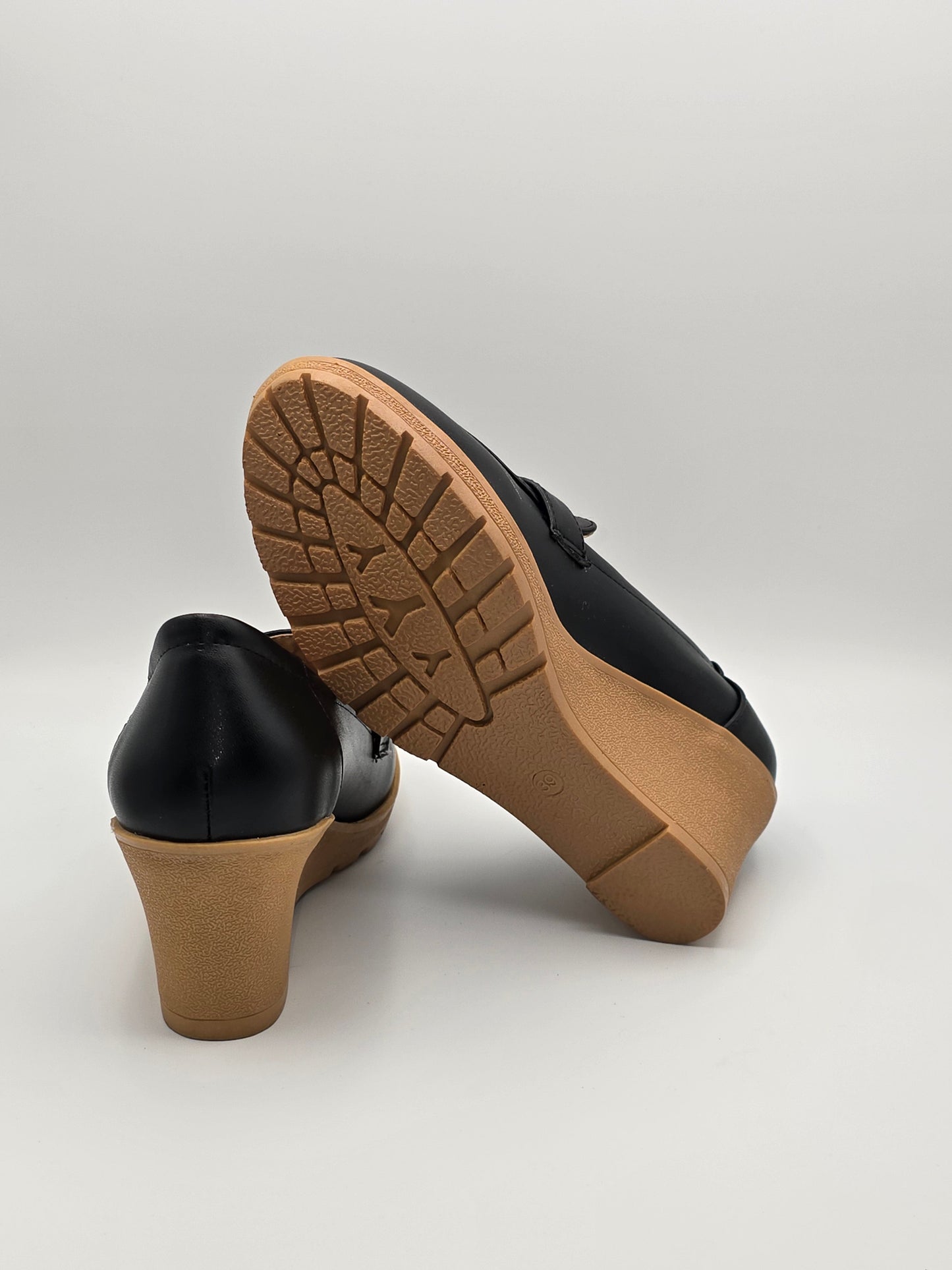 Damen Slipper mit Keilabsatz Gr.39