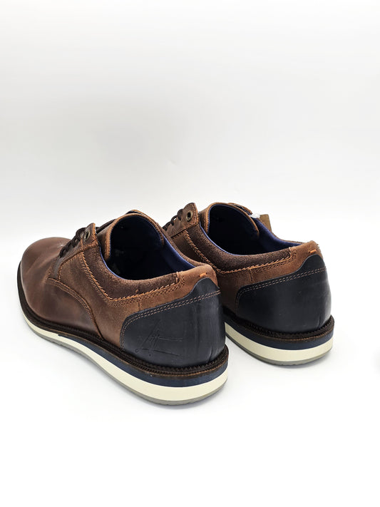 Bullboxer Leder Schnürschuhe Braun – Herren Business Casual (Gr. 40)
