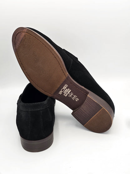 XP SED Loafer Schwarz Echtleder – Elegante Herren Slipper (Gr. 46)