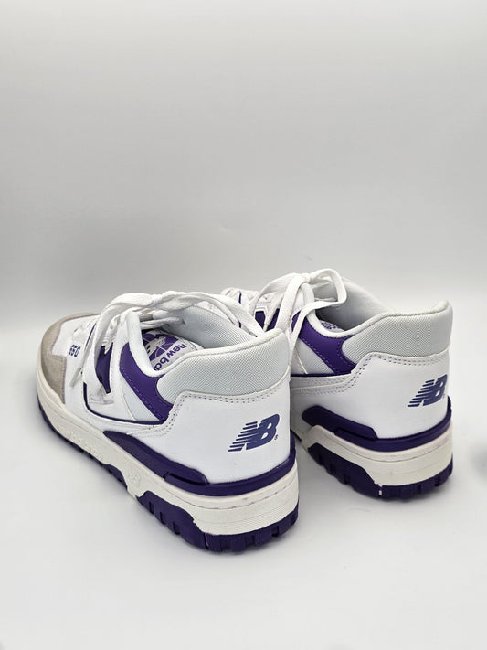 New Balance 550 Sneaker Weiß/Lila (Gr. 43)