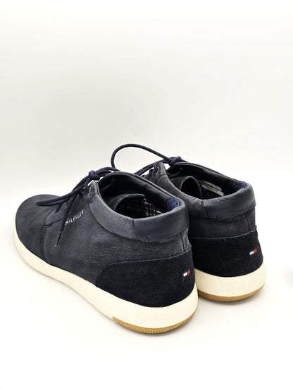 Tommy Hilfiger Sneaker Dunkelblau Echtleder – Herren Schuhe (Gr. 43)