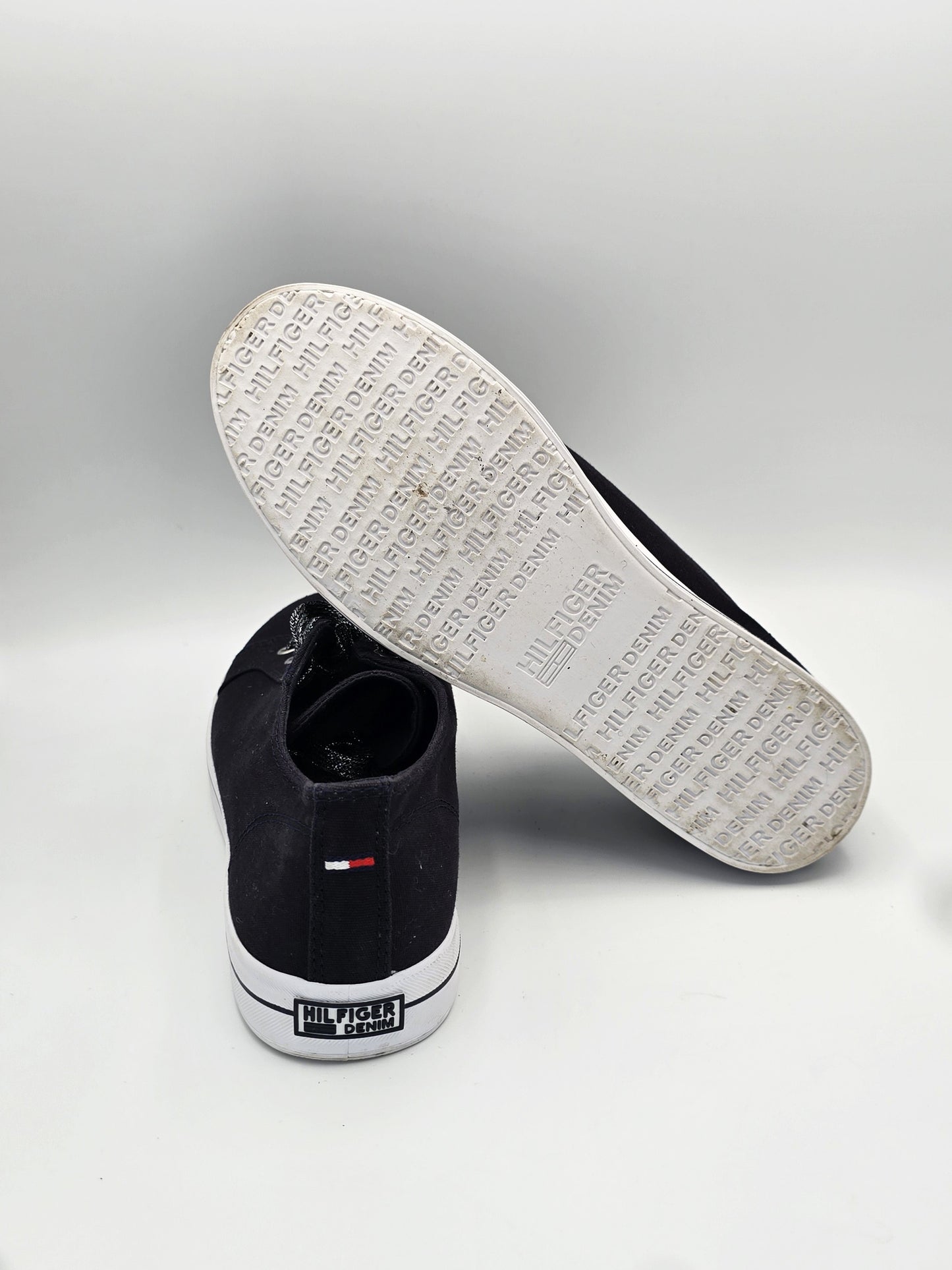 Tommy Hilfiger Sneaker Dunkelblau – Damen Canvas Schuhe (Gr. 40)