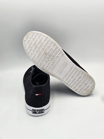 Tommy Hilfiger Sneaker Dunkelblau – Damen Canvas Schuhe (Gr. 40)