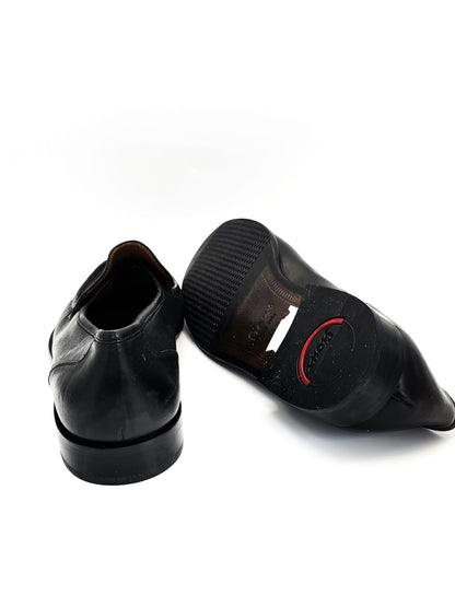 SIOUX Herren Slipper Schwarz Leder (Größe 45)