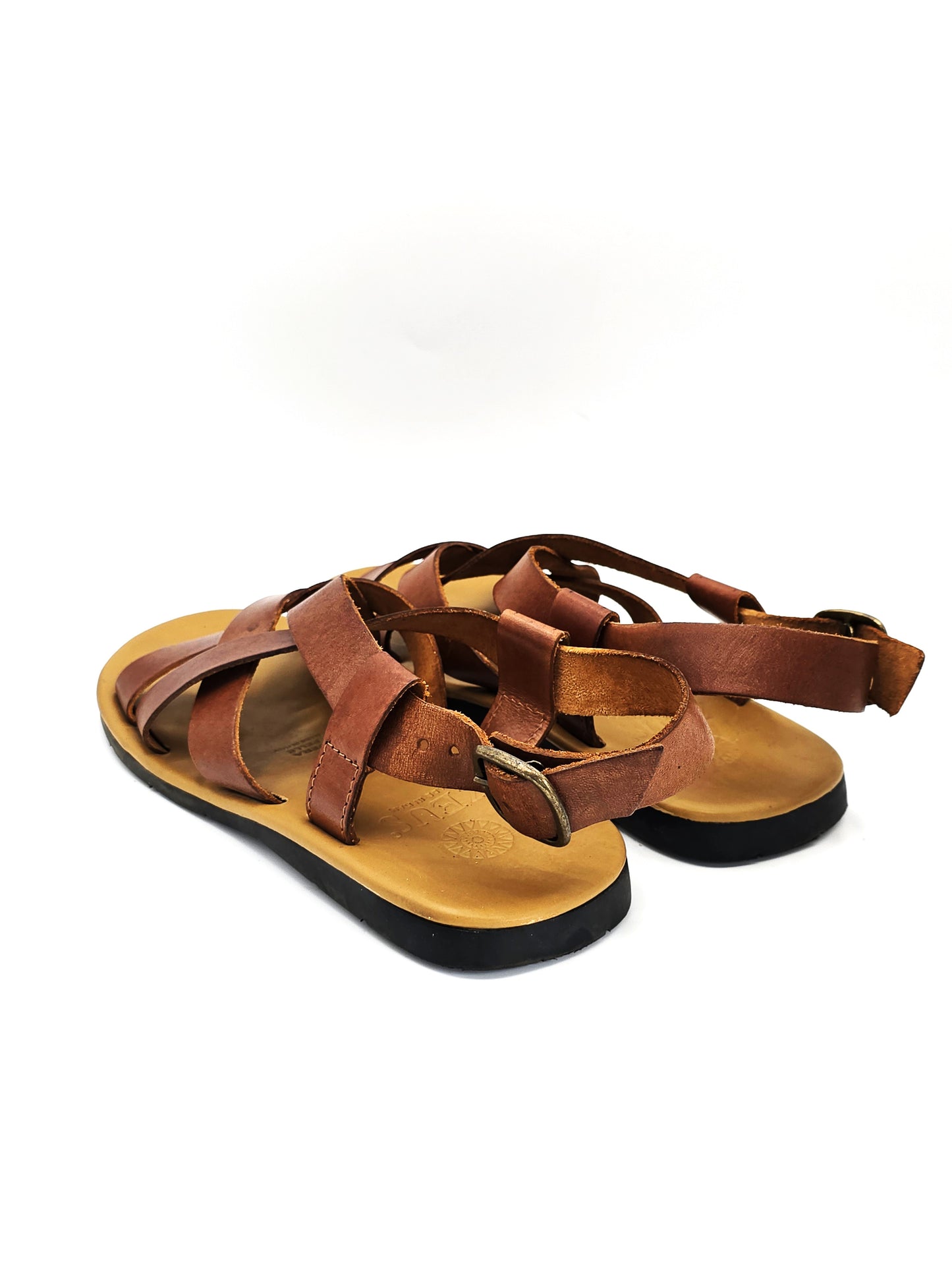 ZEUS Herren Ledersandalen Braun (Größe 42)