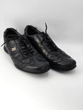 Bugatti Herren Sneaker Schwarz Leder – Komfort Halbschuhe (Gr. 43)