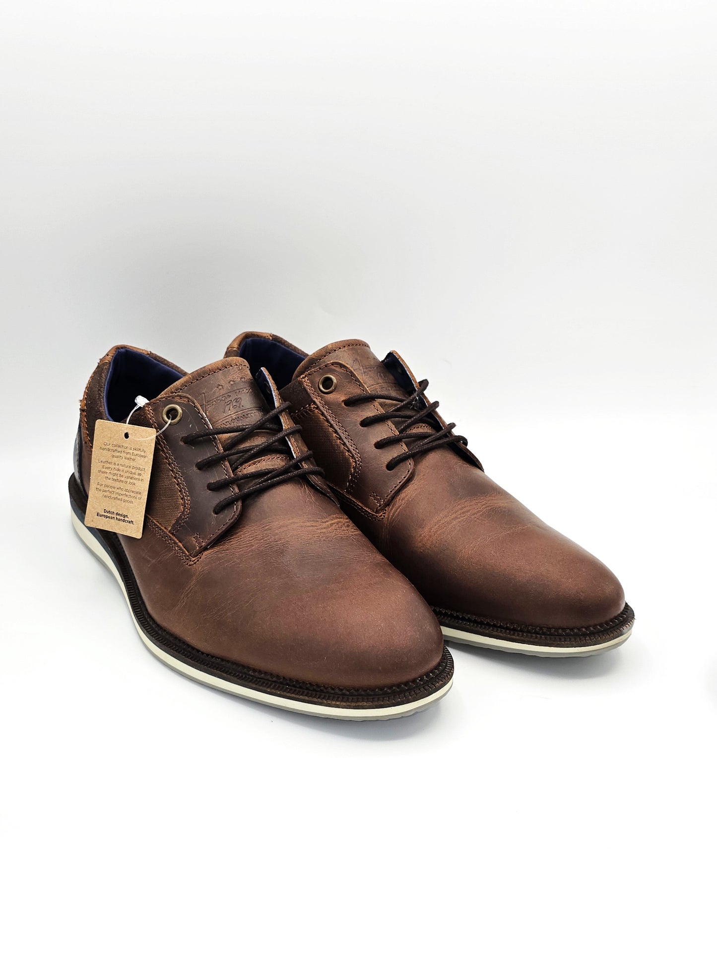 Bullboxer Leder Schnürschuhe Braun – Herren Business Casual (Gr. 40)