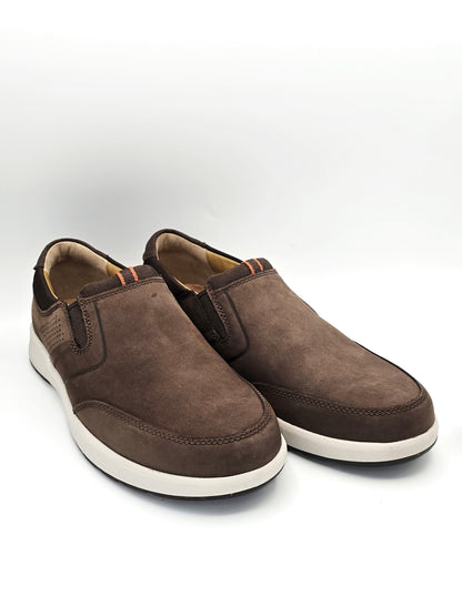 Clarks Leder Slipper Braun – Herren Komfortschuhe (Gr. 43)