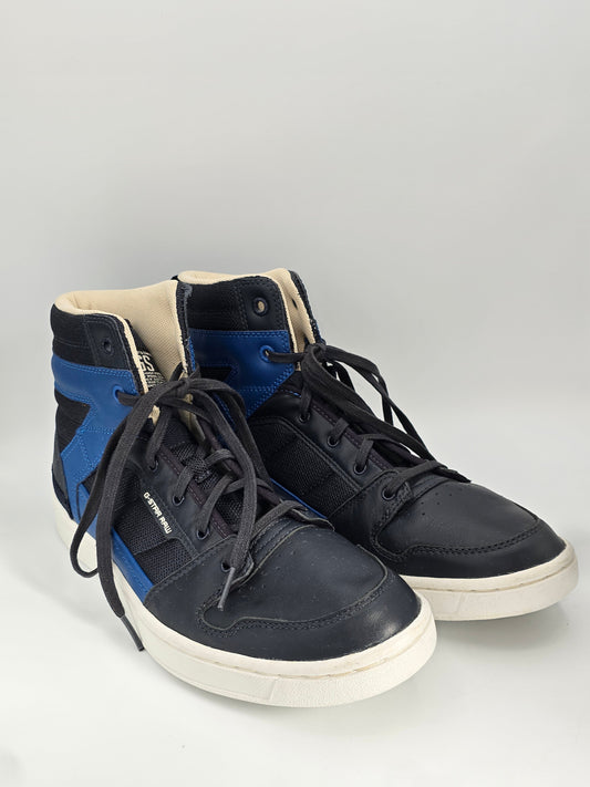 G-Star Raw High Top Sneaker Schwarz Blau Herren – Streetwear Schuhe (Gr. 42)