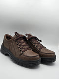 Braune Herrenschuhe aus Leder mit robuster Sohle, nachhaltige Mode, Outdoor-Schuhe