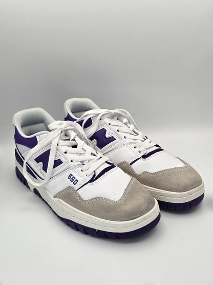 New Balance 550 Sneaker Weiß/Lila (Gr. 43)