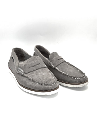 S.OLIVER Herren Slipper Grau Wildleder (Größe 42)
