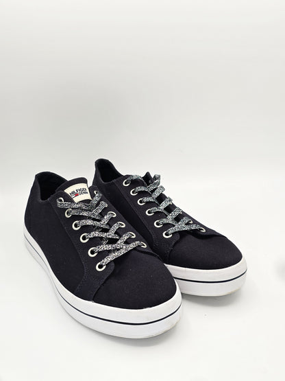 Tommy Hilfiger Sneaker Dunkelblau – Damen Canvas Schuhe (Gr. 40)