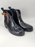 TOMMY HILFIGER Gummistiefeletten Damen Schwarz – Chelsea Boots Regenstiefel (Gr.40)