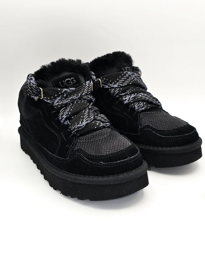 UGG Boots Schwarz Echtleder – Gefütterte Winter Sneaker Damen (Gr. 39)