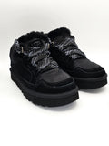 UGG Boots Schwarz Echtleder – Gefütterte Winter Sneaker Damen (Gr. 39)