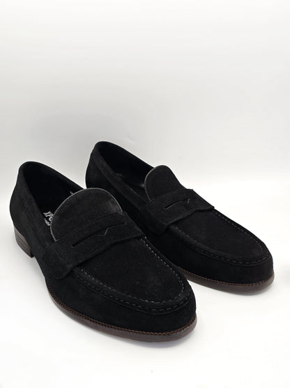 XP SED Loafer Schwarz Echtleder – Elegante Herren Slipper (Gr. 46)